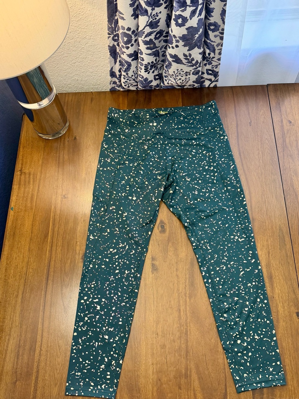 Women’s Green with Gold Speckled Leggings